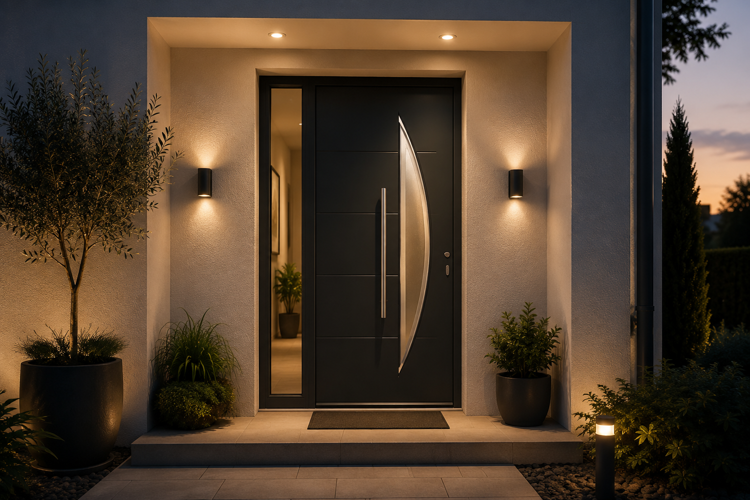 Porte d'entrée aluminium